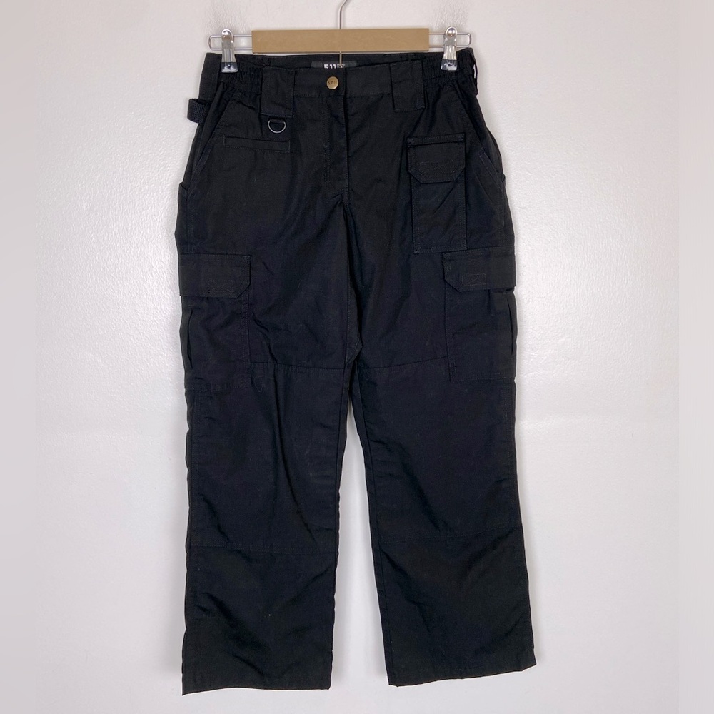 5.11 Tactical Women's Cargo Pants Size 2 Black Law Enforcement Workwear Straight